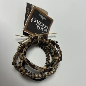 Wakami Unisex Earth Bracelet With 5 Strands Made in Guatemala WA0270 7” - Picture 1 of 6
