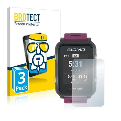 3x BROTECT Schutzglas für Sigma iD Free Panzer Folie Glas klar