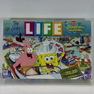 The Game of Life SpongeBob SquarePants Edition Board Game 2005 NEW Sealed - Image 1 of 4