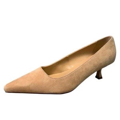 Женские замшевые туфли на каблуке с обнаженным котенком Ann Taylor размер 6,5 - Изображение 1 из 4