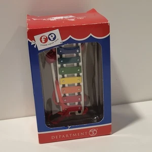 Fisher Price Department 56 Pull A Tune adorno de xilófono clásicos navideños nuevo en caja - Imagen 1 de 7