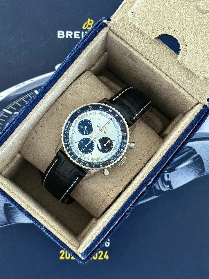 Reloj para hombre Breitling Navitimer B01 cronógrafo 41 mm esfera azul AB0139241C2P1 Foto 1 de 4