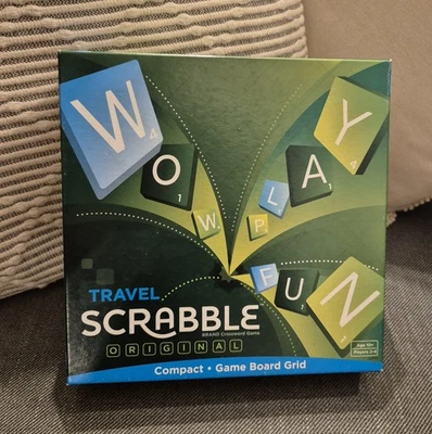 Travel Scrabble Board Game, Mattel Games, Complete, VGC - Image 1 of 4