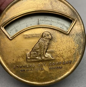 Vintage Antique Sommers Oil Company Advertising Table Thermometer Denver Co - Picture 1 of 10