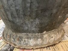 Antique Primitive Galvanized Metal Coal Ash Scuttle & Bucket