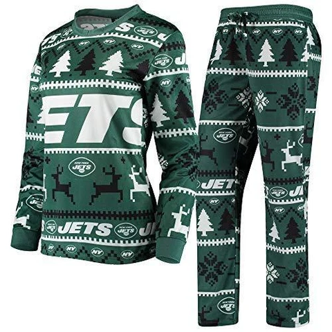 New York Jets NFL Family Holiday Pajamas - Womens - M Cover