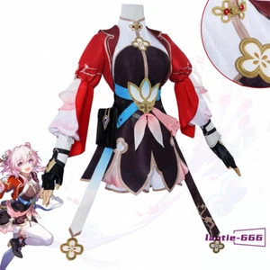 Honkai Star Rail March 7th Cosplay Costume Women Full Dress Halloween Outfit - Picture 1 of 22