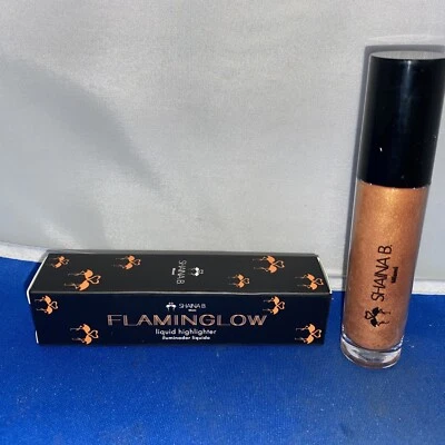 {V6} SHAINA B MIAMI Flaminglow Liquid Highlighter in Nude Beach NEW IN BOX - Image 1 of 4