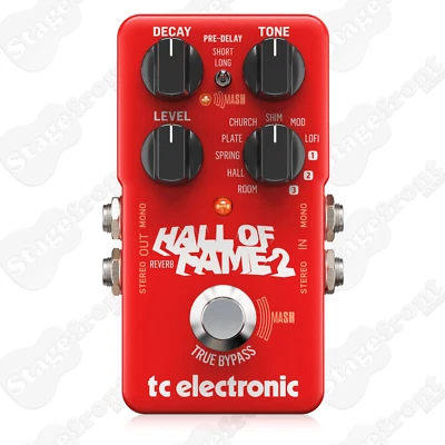 TC ELECTRONIC HALL OF FAME 2 NEXT-GENERATION REVERB PEDAL - image 1 of 2
