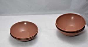 Lot of 6 Vintage Mar Crest Melmac Melanine brown bowls 3, 5.5 inch 3, 5 inches - Picture 1 of 5