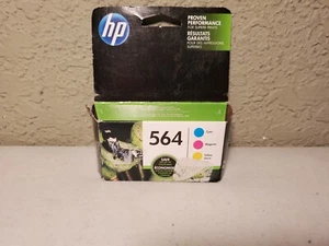 Set colori originali HP 564 mai aperto giallo ciano magenta scaduto 03/2018 - Foto 1 di 3