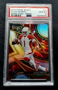 2019 Panini Select #11 Kyler Murray Sensations Silver Prizm PSA 10 Rookie RC - Bild 1 von 4