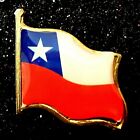 Beautiful Cloisonne Classic Chilean Pin Badge Chile Flag