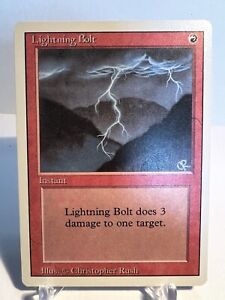 MTG / Magic: The Gathering - 3rd Edition Revised - Lightning Bolt