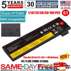 ✅LOT Laptop Battery For Lenovo Thinkpad T470 T480 T570 T580 01AV425 01AV423 P51S - Picture 1 of 12