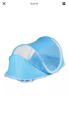 Mosquitera plegable para bebé dosel cama verano campamento cuna almohada Foto 1 de 4