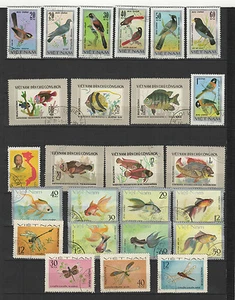années 70 Viêtnam un lot de timbres oblitérés / T1699 - Bild 1 von 2