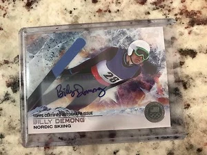 Billy Demong 2014 Topps Olympic Edition Auto Autograph Card  # 23 Nordic Skiing  - Picture 1 of 2