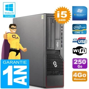 PC Fujitsu Esprimo E700 E90+ SFF Core I5-2400 RAM 4Go Scheibe 250 GB Wifi W7 - Bild 1 von 1