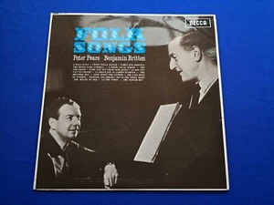 Peter Pears, Benjamin Britten – Folk Songs WBG Mint LP SXL.6007 - Picture 1 of 5