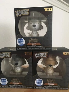 Funko Pop Dorbz Game Of Thrones Direwolves Set Exclusive 2500 pcs *In Hand* - Picture 1 of 10