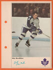 Billy MacMillan (With Logo) 1971-72 Toronto Sun Photos - Maple Leafs
