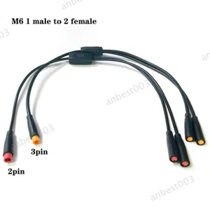 6mm M6 2 3 Pin Macho a Hembra Divisor Julet Cable Enchufe ebike Sensor Impermeable - Imagen 1 de 8