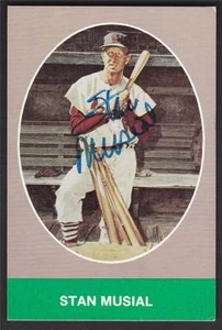 STAN MUSIAL VINTAGE SIGNED 1984 TCMA POSTCARD CARDINALS DEC - Picture 1 of 1