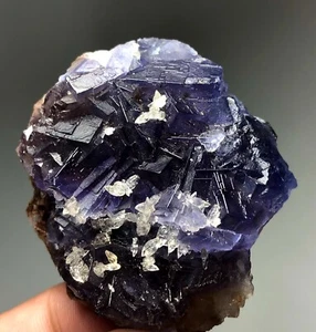 242 kt natürlicher Flourait mit Calcitpräparat aus Afghanistan  - Bild 1 von 7