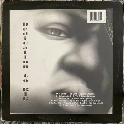 THE NOTORIOUS B.I.G. - DEDICATION (VINYL EP) 1999!!  RARE!!  BAHAMADIA + Q-TIP!! - Image 1 of 3