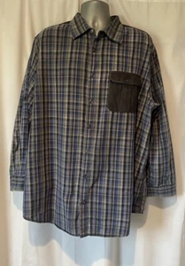 DKNY 2XL Tall Jeans Button Up Langarm Kragen Hemd Herren Hemd - Bild 1 von 10