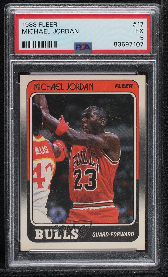 1988-89 Fleer Michael Jordan #17 PSA 5 HOF