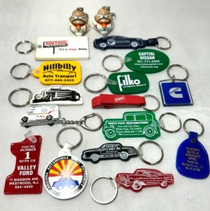 Automobile Advertising Keychain Key Ring Assorted Lot of 17 S3 - Picture 1 of 11