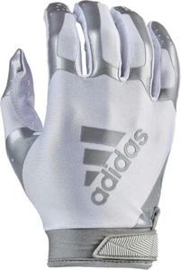 adidas Adifast 3.0 Youth Football Gloves - Medium, White/Silver CT-11 - Picture 1 of 2