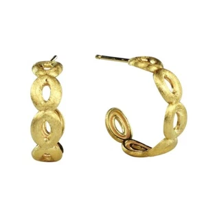 MARCO BICEGO Siviglia Link Hoop Earrings in 18K Yellow Gold - Picture 1 of 2