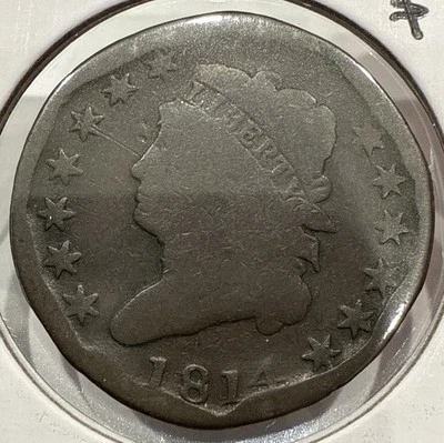 1814 Classic Head Large Cent 1C US Coin - Image 1 of 4