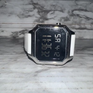 Kenneth Cole Reaction Unisex Retro Digital Watch Silicone Strap Parts AS IS - Picture 1 of 9