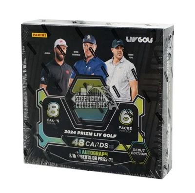 Caja de pasatiempos de golf Panini Prizm Liv 2024 Foto 1 de 4