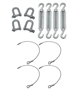 Static Caravan Tie Down Kit (Ground Wire Rope Tether Chain Mobile Home Siting) - Picture 1 of 4