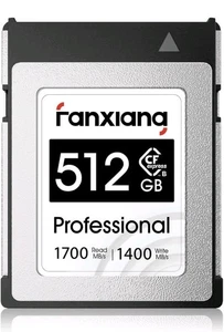 Tarjeta de memoria 512 GB CFexpress tipo B, hasta 1700 MB/s, tarjeta CF Express tipo B RAW 8 - Imagen 1 de 6