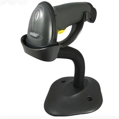 Symbol LS2208-SR20007R-NA Barcode Scanner+Holder - Image 1 of 4
