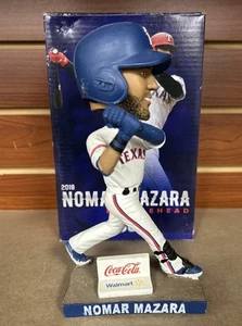 NOMAR MAZARA BOBBLEHEAD 2018 Texas Rangers MLB Baseball Coca-Cola **NO BAT** - Picture 1 of 11