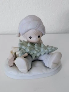 🎄 Precious Moments 522112 Don't Let the Holidays Get You Down Porcelain Figure - Picture 1 of 10