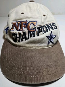 Vintage 90s NFL Dallas Cowboys NFC Champions AJD Embroidered SnapBack Hat  - Bild 1 von 11