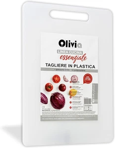 Tagliere in Plastica Rettangolare per Verdure, Frutta, Alimenti - 35 X 25 Cm - T - Foto 1 di 12
