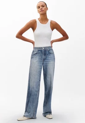 New $198 Rag & Bone Miramar Wide Leg Pants in Scarlet sz L - Image 1 of 4