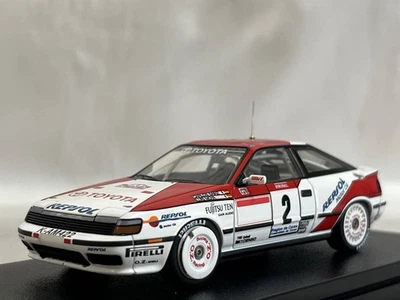 HPI Toyota Celica GT-Four 1991 Tour de Corse Winner Carlos Sainz 1/43 Minicar - Image 1 of 4