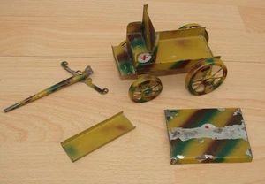 Teile von einer Sanitäts Kutsche - Sanitäter Blech Gespann   - Ersatzteileträger - Bild 1 von 6