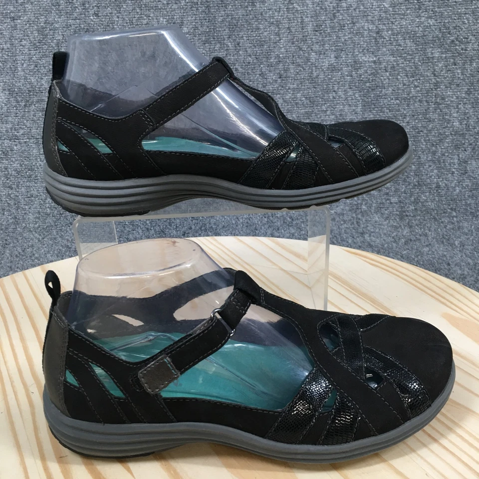 Aravon Mary Jane Womens 7.5D Black Beaumont Round Toe Slip On Casual Comfort - Image 1 of 4