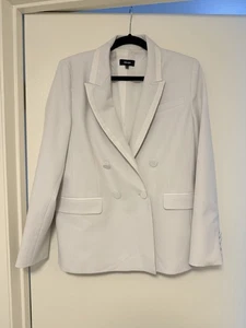 ME+EM White Tailored Double Breasted Blazer UK12 US8 EU40, Made in Turkey - Bild 1 von 12